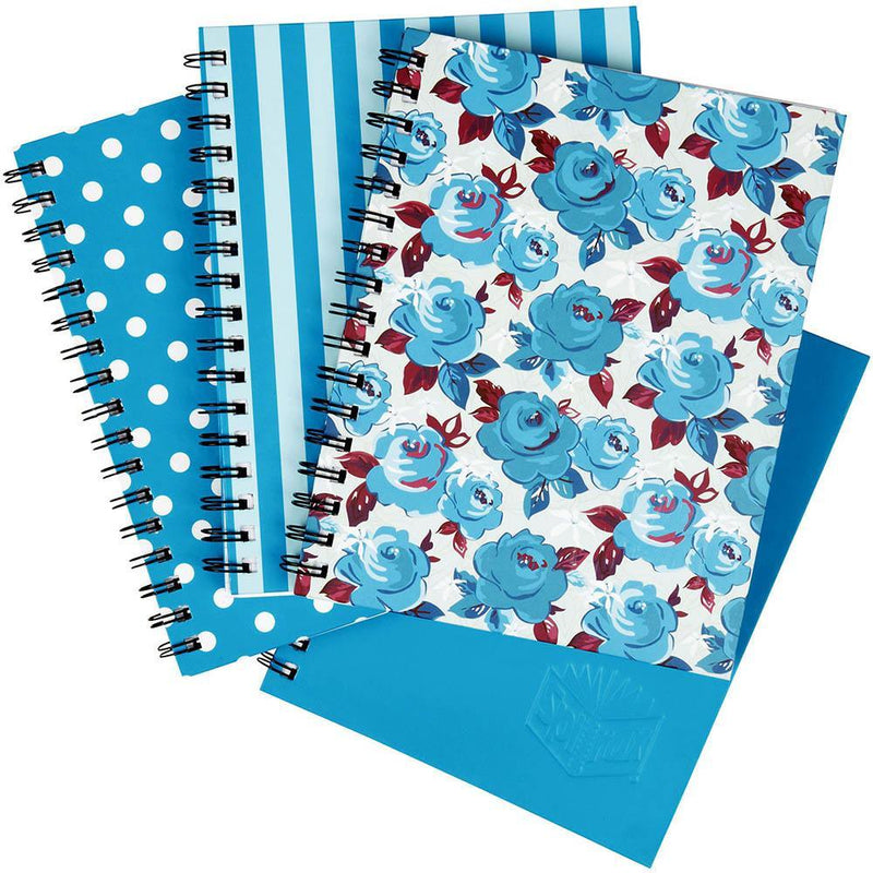 Spirax 511 Notebook Spiral Bound Hard Cover 200 Page 225x175mm Deep Blue Assorted 56511DBA - SuperOffice