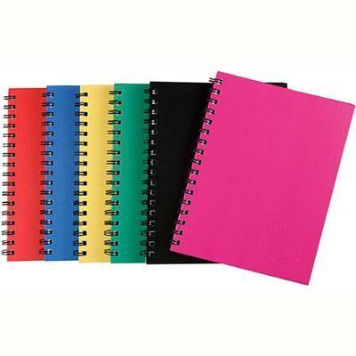 Spirax 512 Notebook 7Mm Ruled Hard Cover Spiral Bound A4 200 Page Assorted Colours 56512A - SuperOffice