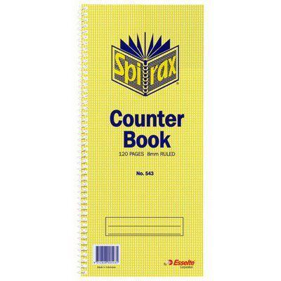 Spirax 544 Counter Book Spiral Bound Side Open Cash Ruled 297 X 135Mm 55234 - SuperOffice