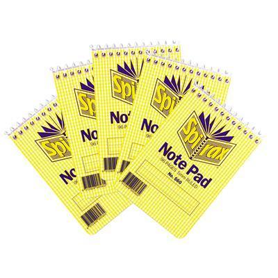 Spirax 560 Notebook Spiral Bound Top Opening 96 Page 112 X 77Mm Pack 5 560425 - SuperOffice