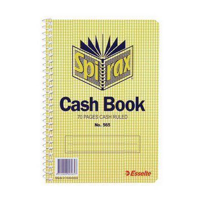 Spirax 565 Cash Book Spiral Bound Side Open 70 Page 167 X 114Mm 56052 - SuperOffice