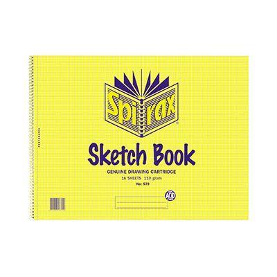 Spirax 579 Sketch Book Side Open 16 Page 272 X 360Mm 56065 - SuperOffice