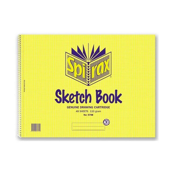 Spirax 579B Sketch Book Side Open 96 Page 272x360mm 10 Pack 56066 (10 Pack) - SuperOffice