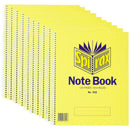 Spirax 592 Notebook Spiral Bound Side Opening 222x178mm 120 Page Pack 10 56055 (Pack 10) - SuperOffice