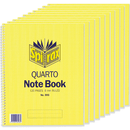 Spirax 593 Notebook Spiral Bound Side Open 120 Page Quarto 252x200mm Pack 10 56056 (10 Pack) - SuperOffice