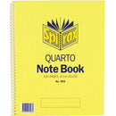 Spirax 593 Notebook Spiral Bound Side Open 120 Page Quarto 252x200mm Pack 10 56056 (10 Pack) - SuperOffice