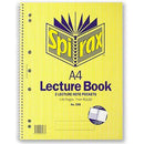 Spirax 598 Lecture Book 7Mm Ruled 7 Hole Punched Spiral Bound 140 Page A4 56598 - SuperOffice