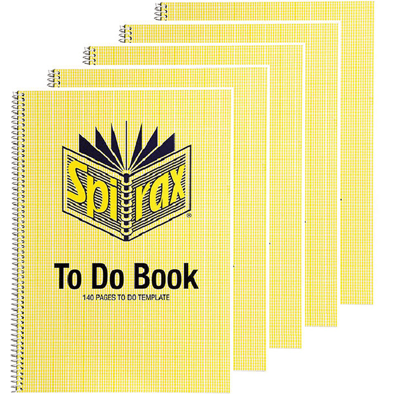 Spirax 706 Notebook To Do List Book 140 Page A4 Pack 5 565706 (5 Pack) - SuperOffice