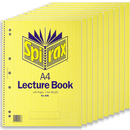 Spirax 906 Lecture Book 7mm Ruled Hole Punched Spiral Bound 140 Pages A4 Pack 10 56906 (10 Pack) - SuperOffice