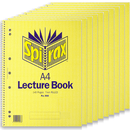 Spirax 906 Lecture Book 7mm Ruled Hole Punched Spiral Bound 140 Pages A4 Pack 10 56906 (10 Pack) - SuperOffice