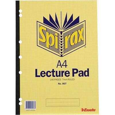 Spirax 907 Lecture Book 7Mm Ruled 7 Hole Punched 140 Page A4 42418 - SuperOffice