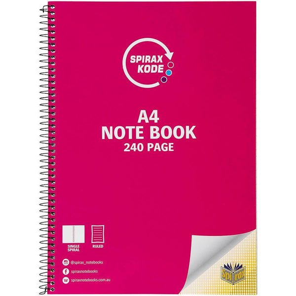 Spirax 959 Kode Notebook 240 Page A4 56959C - SuperOffice