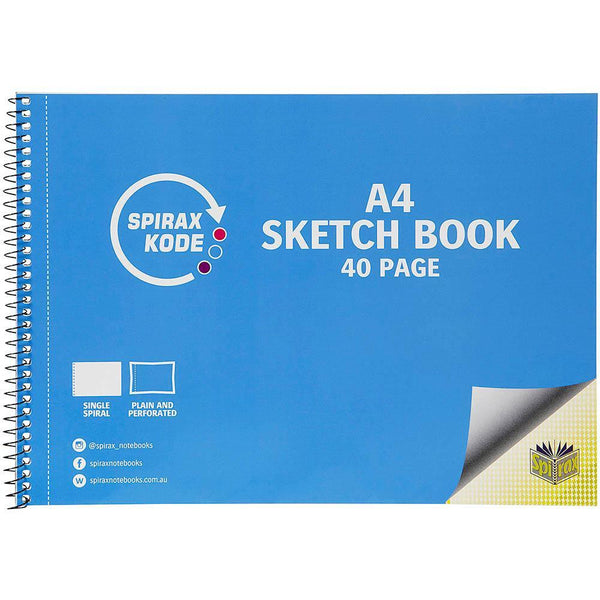 Spirax 964 Kode Sketchbook 40 Page A4 56964C - SuperOffice