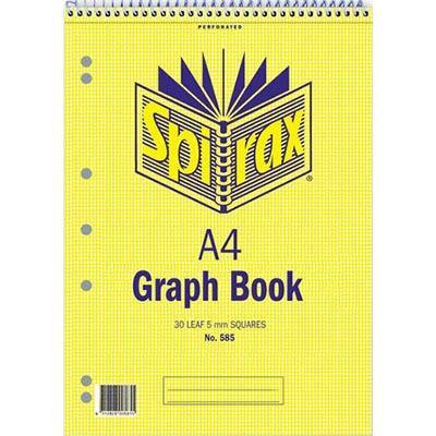Spirax Graph Book Top Opening 5Mm 60 Page A4 55237 - SuperOffice