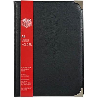 Spirax Menu Holder/Cover A4 Black Pack 8 56900 (8 Pack) - SuperOffice