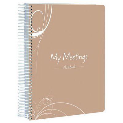 Spirax My Range P307D Notebook My Meeting Minutes Polypropylene Cover Spiral Bound 100 Page A5 56307D - SuperOffice
