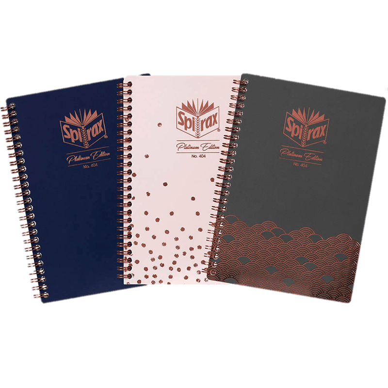 Spirax No.404 Platinum Edition Notebook 120 Page A5 Assorted Colours 56404SRT - SuperOffice
