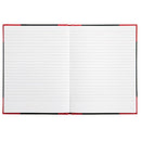 Spirax Notebook Casebound Ruled 100 Leaf A5 Black/Red 5 Pack 56523 (5 Pack) - SuperOffice