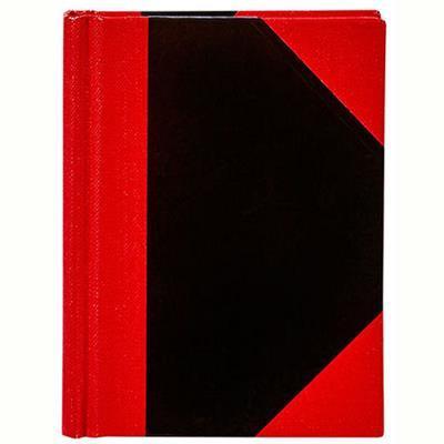 Spirax Notebook Casebound Ruled 100 Leaf A7 Black/Red 56521 - SuperOffice