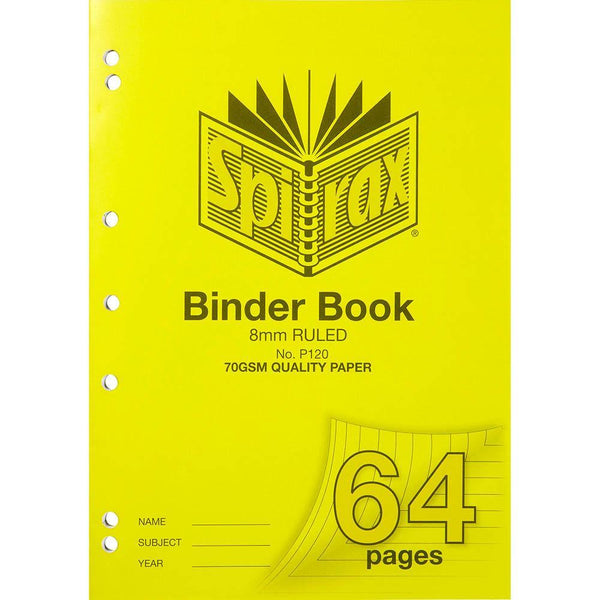 Spirax P120 Binder Book 8Mm 64 Page A4 56120P - SuperOffice