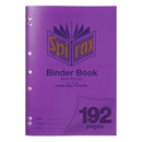 Spirax P128 Binder Notebook 8mm Ruled Lines 192 Page A4 5 Pack Purple 56128P (5 Pack) - SuperOffice
