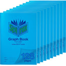 Spirax P135 Graph Book 5mm Grid 128 Page A4 Blue 10 Pack 56135P (10 Pack) - SuperOffice