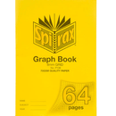 Spirax P136 Graph Book 8mm Grid 64 Page A4 Yellow 10 Pack 56136P (10 Pack) - SuperOffice