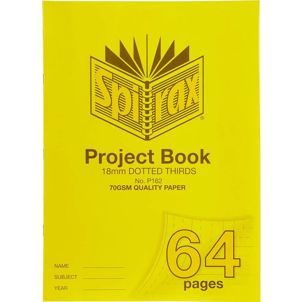 Spirax P162 Project Book 18mm Dotted Thirds 70GSM 64 Page 330x240mm 56162P - SuperOffice