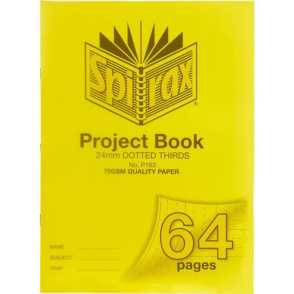 Spirax P163 Project Book 24Mm Dotted Thirds 70 Gsm 64 Page 330 X 240Mm 56163P - SuperOffice