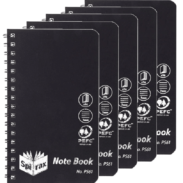 Spirax P561 Notepad Spiral Bound Side Open 96 Page 200 | SuperOffice