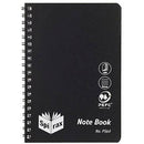 Spirax P564 Notepad Spiral Bound Side Open 80 Page 167 X 114Mm Black 5605100 - SuperOffice