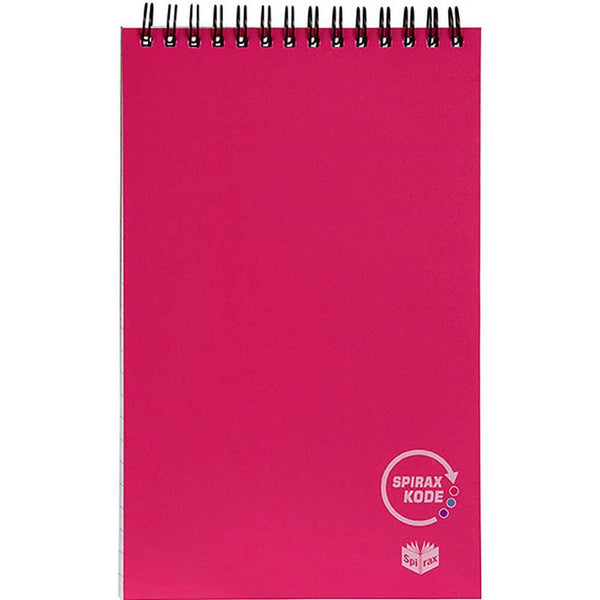 Spirax P956 Kode Notebook Reporter 200 Ruled Page 203 X 127Mm Pink 56956P - SuperOffice