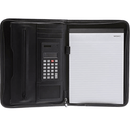 Spirax Slimline Zippered Compendium Writing Pad Notes A4 Black 56914 - SuperOffice