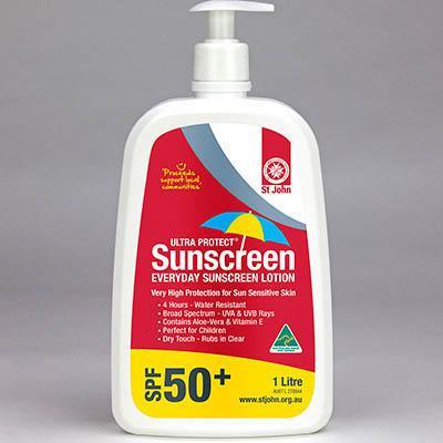 St John Ultra Protect Sunscreen Spf 50+ Pump 1 Litre 522706 - SuperOffice