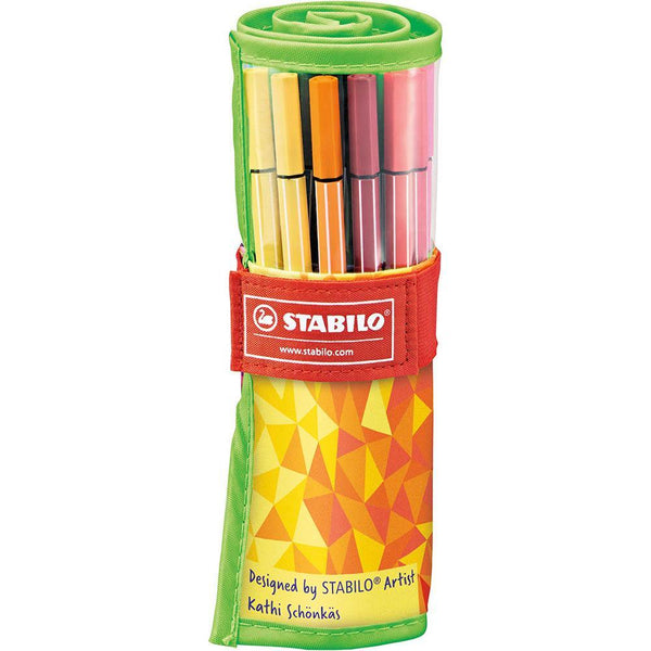 Stabilo 68 Fibre Tip Pen Assorted Rollerset 20 49694 - SuperOffice