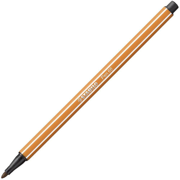 Stabilo 68 Fibre Tip Pen Dark Ochre Box 10 0351000 - SuperOffice