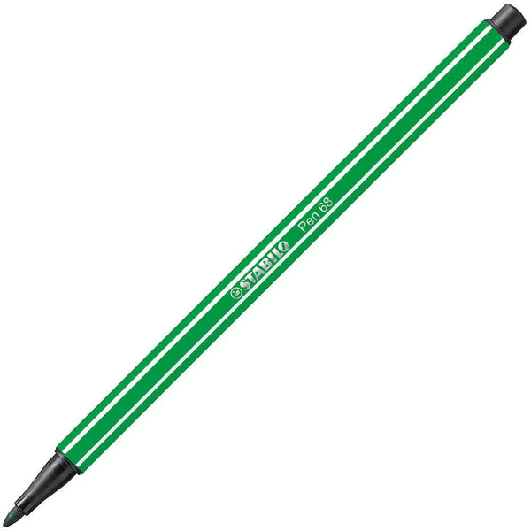 Stabilo 68 Fibre Tip Pen Green Box 10 0350870 - SuperOffice