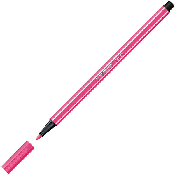 Stabilo 68 Fibre Tip Pen Heliotrope Box 10 49563 - SuperOffice