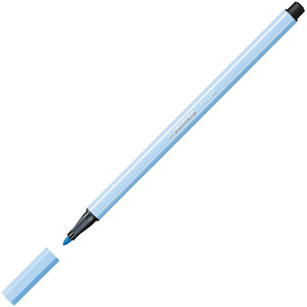 Stabilo 68 Fibre Tip Pen Ice Blue Box 10 49697 - SuperOffice