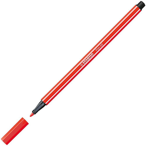 Stabilo 68 Fibre Tip Pen Light Red Box 10 49703 - SuperOffice