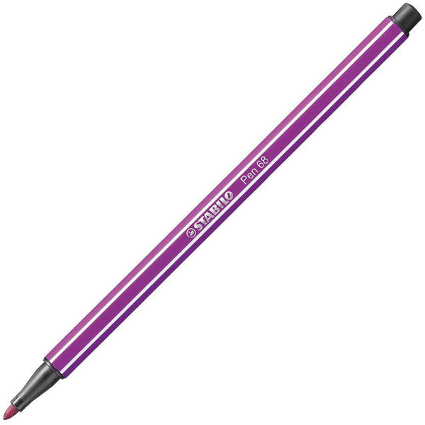 Stabilo 68 Fibre Tip Pen Lilac Box 10 0350990 - SuperOffice