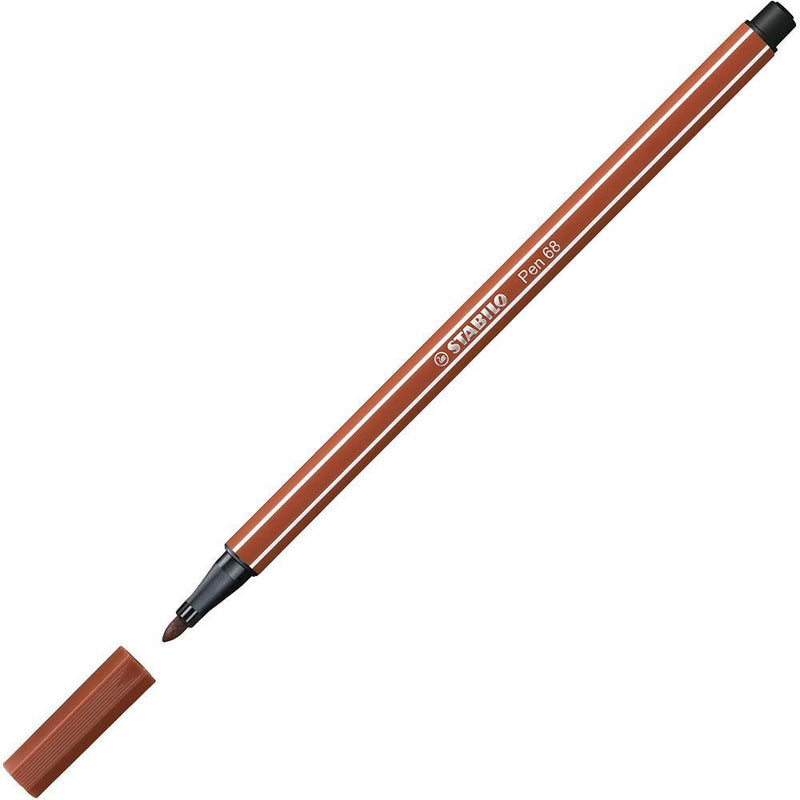 Stabilo 68 Fibre Tip Pen Sanguine Box 10 49702 - SuperOffice