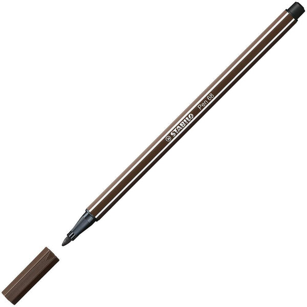 Stabilo 68 Fibre Tip Pen Umber Box 10 49705 - SuperOffice