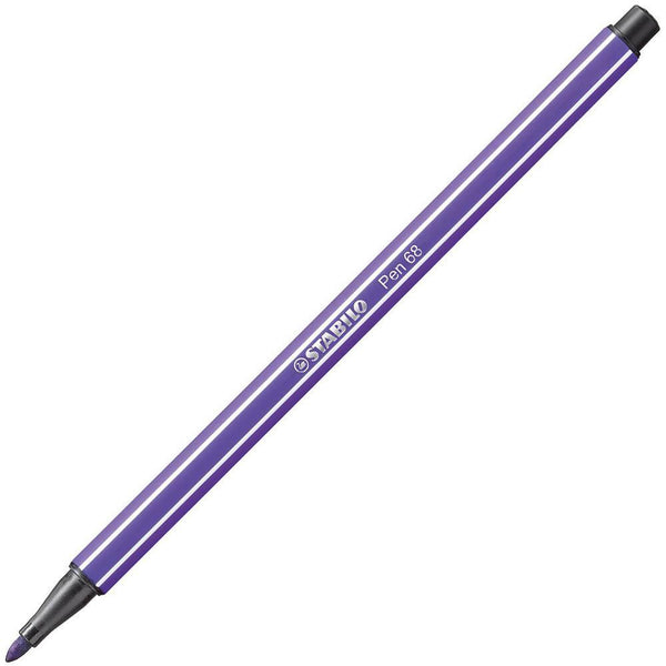 Stabilo 68 Fibre Tip Pen Violet Box 10 0350960 - SuperOffice