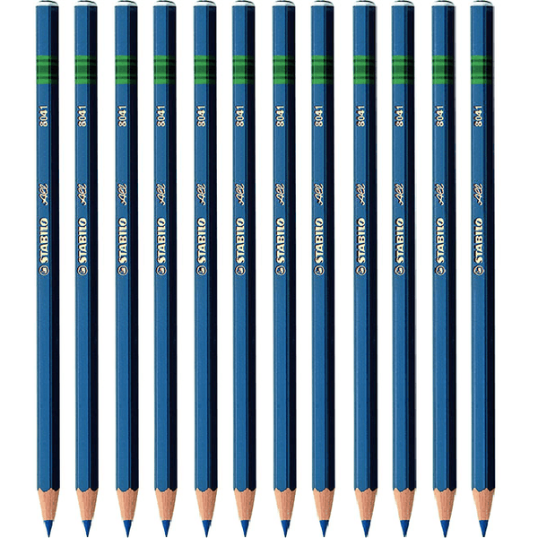 Stabilo 8041 All Pencil Blue Colour Box 12 0080410 (Box 12) - SuperOffice