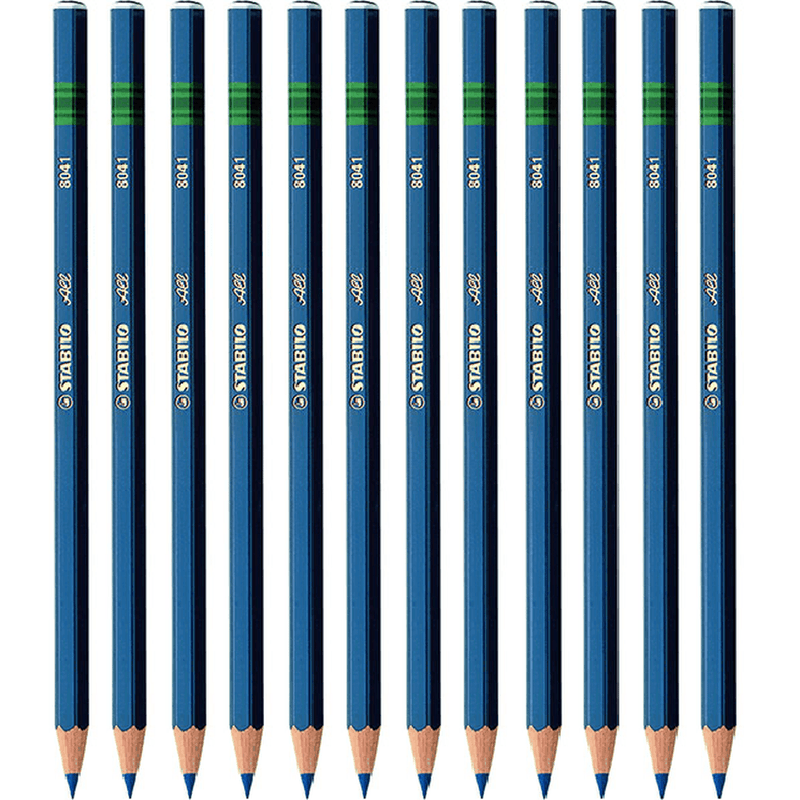 Stabilo 8041 All Pencil Blue Colour Box 12 0080410 (Box 12) - SuperOffice