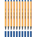 Stabilo 88 Point Fineliner Pen 0.4mm Blue Box 10 0269420 (88/41) (Box 10) - SuperOffice