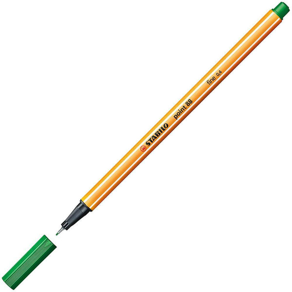 Stabilo 88 Point Fineliner Pen 0.4Mm Green 0269430 - SuperOffice
