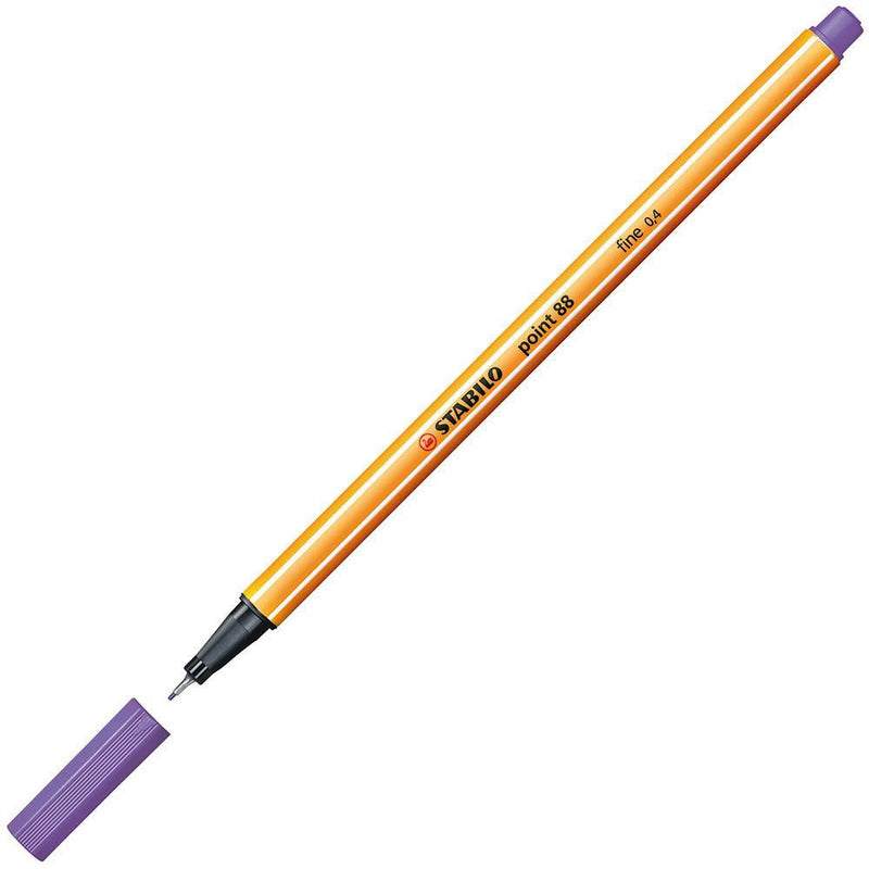 Stabilo 88 Point Fineliner Pen 0.4Mm Violet 0269450 - SuperOffice