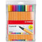 Stabilo 88 Point Fineliner Pen Assorted Neon Wallet 15 0400564 - SuperOffice